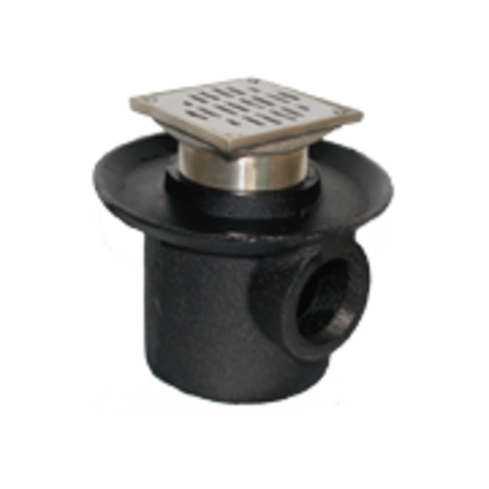 Coladera para baño · Rejilla cuadrada · Una boca, modelo TG282C